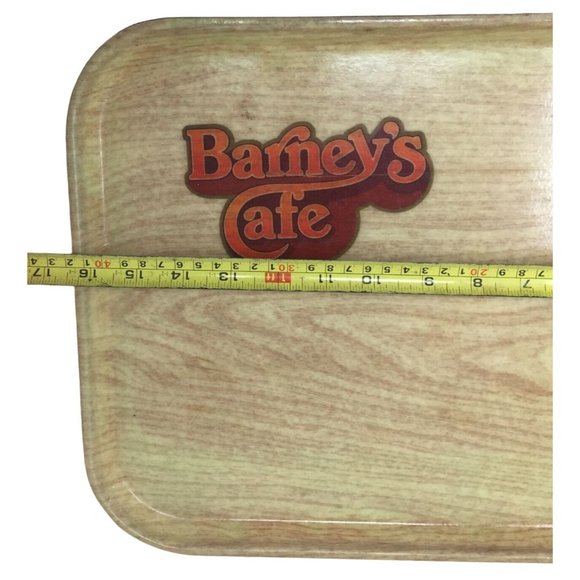 Set of 3 Barney's Cafe Hard Plastic Vintage Food Trays - Picture 6 of 6